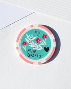 Baie de Fleurs Turquoise - Ball Marker