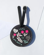 Baie de Fleurs Turquoise - Porte-tees avec 5 tees