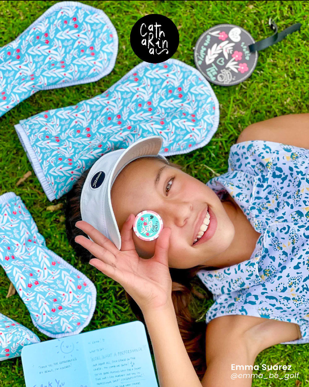 Baie de Fleurs Turquoise - Headcover