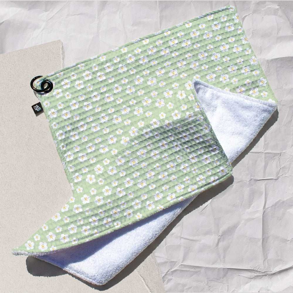 Strawberry Flowers - Golf Towel