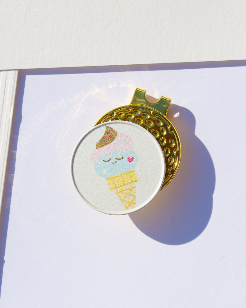 Ice Cream - Ball Marker (Clip-On, Magnetic)