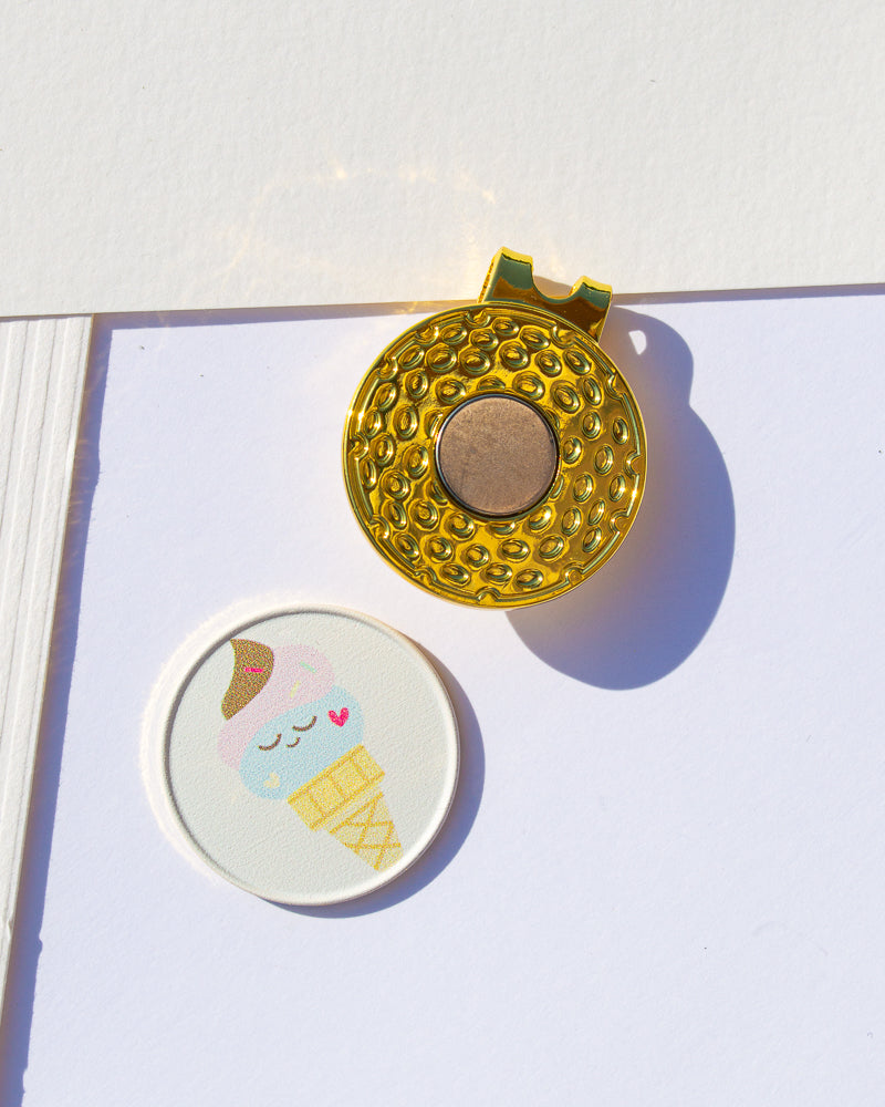 Ice Cream - Ball Marker (Clip-On, Magnetic)