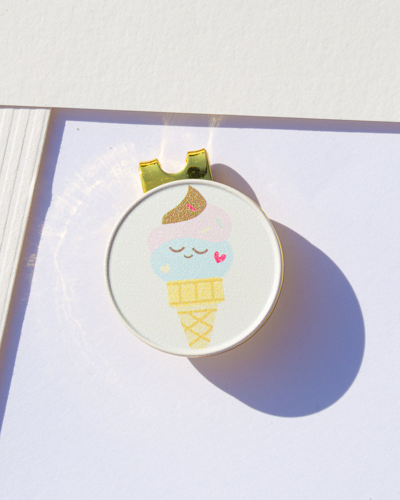 Ice Cream - Ball Marker (Clip-On, Magnetic)