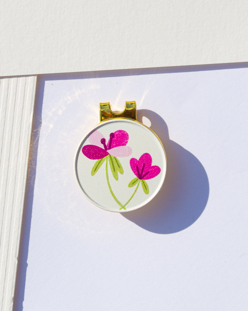 Pink Lady - Ball Marker (Clip-On, Magnetic)