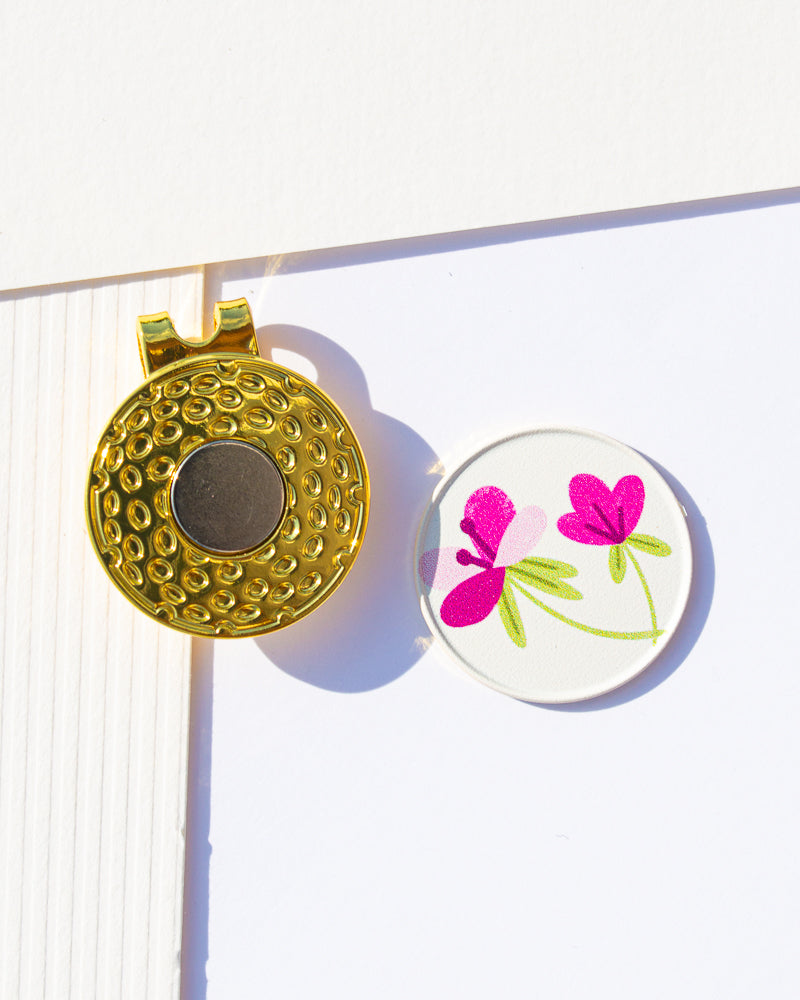 Pink Lady - Ball Marker (Clip-On, Magnetic)